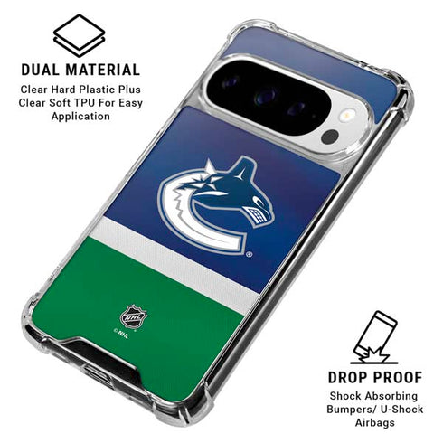 NHL Vancouver Canucks Jersey Google Pixel 10 Pro XL Clear Case